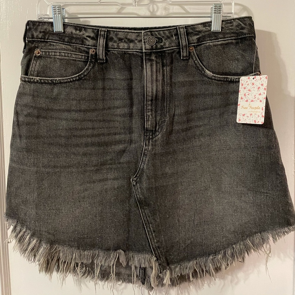 Free People Bailey Denim Mini Skirt